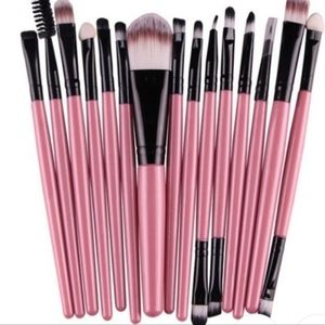 New set of 15 Rose Gold Make up Brushes